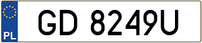 Trailer License Plate